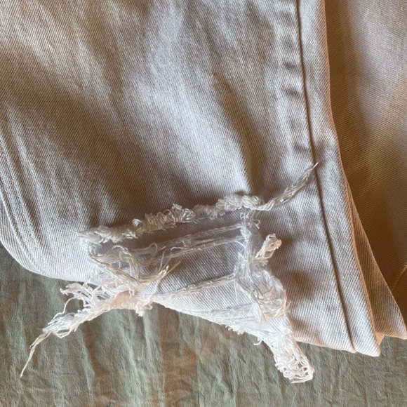White Distressed Fringe Capris | Insane Gene | Never Worn - Picture 9 of 11